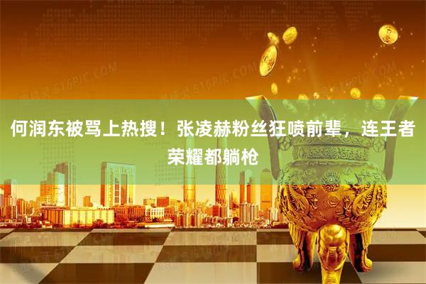 何润东被骂上热搜！张凌赫粉丝狂喷前辈，连王者荣耀都躺枪